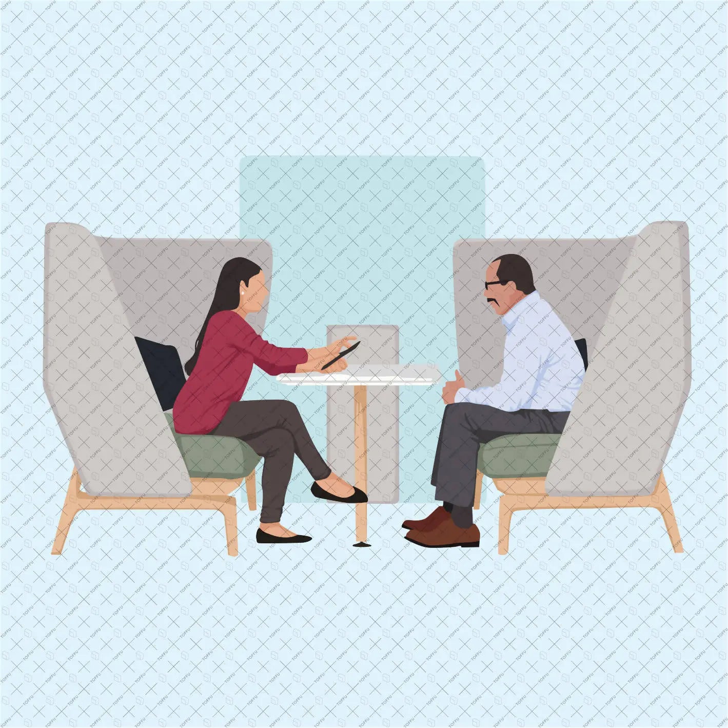 Flat Vector Office People - 02 Digital Artwork drawings | Toffu Co