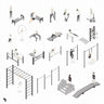 Axonometric Outdoor Activities Digital Artwork drawings | Toffu Co