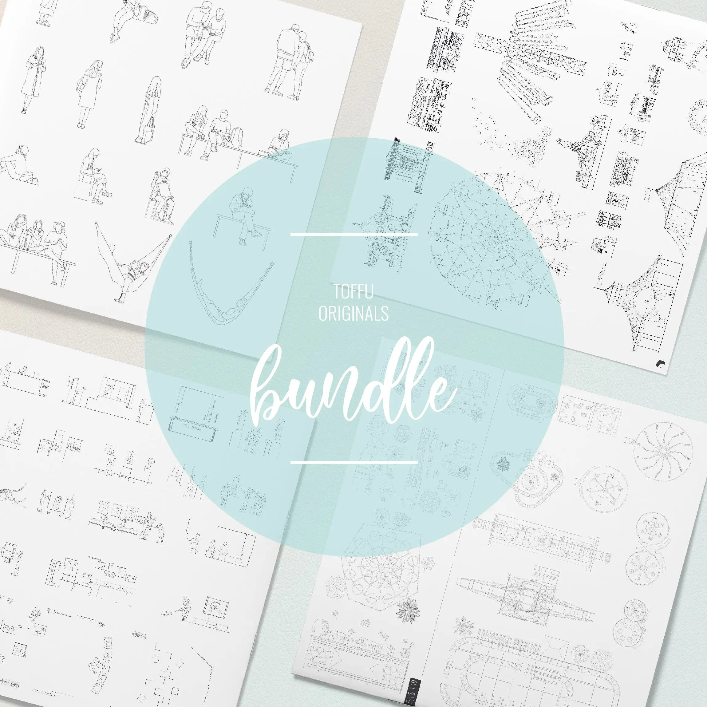 Cad Art and Culture Bundle Digital Artwork drawings | Toffu Co