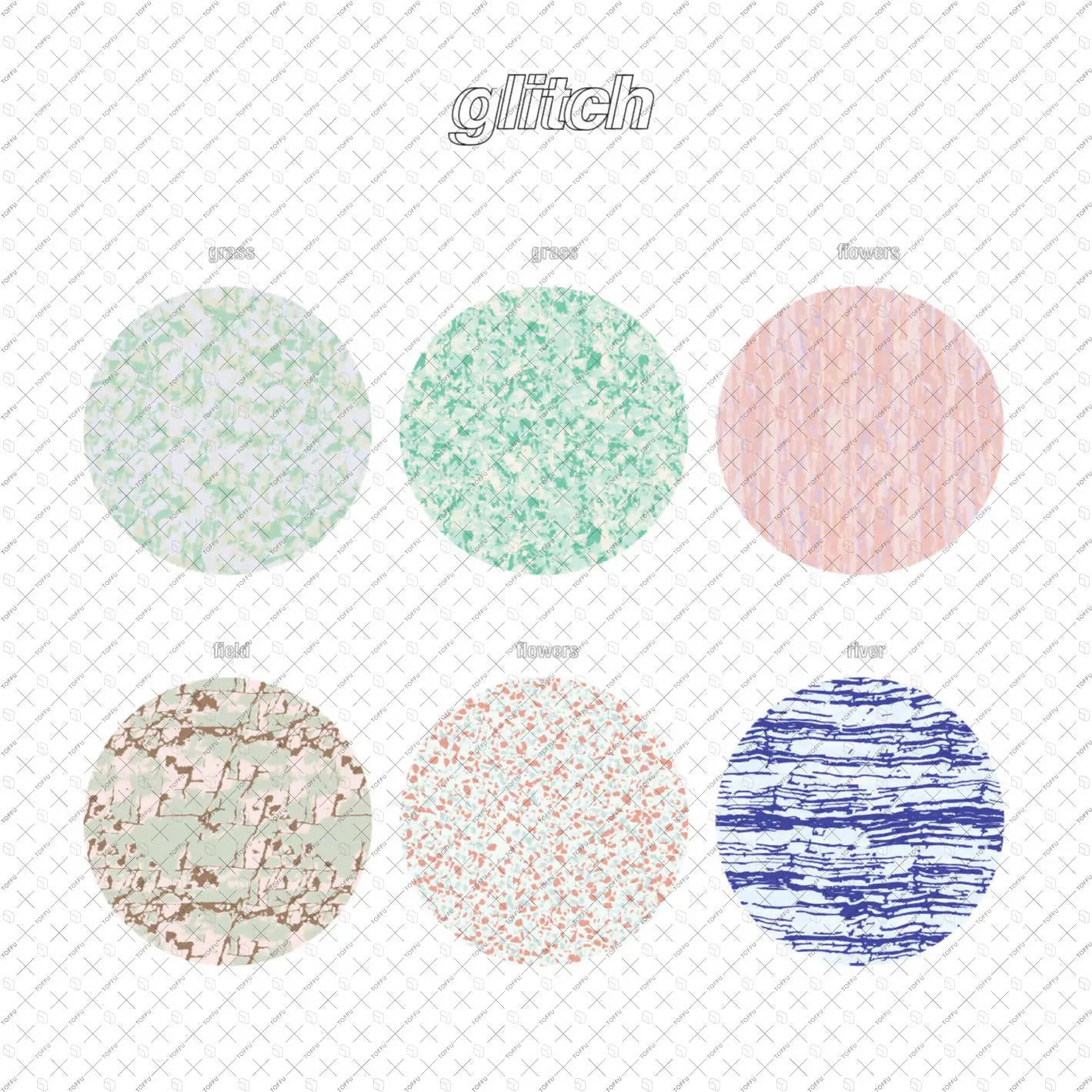 Swatch Landscape Textures 5 Digital Artwork drawings | Toffu Co