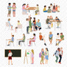 Flat Vector School Kids Digital Artwork drawings | Toffu Co