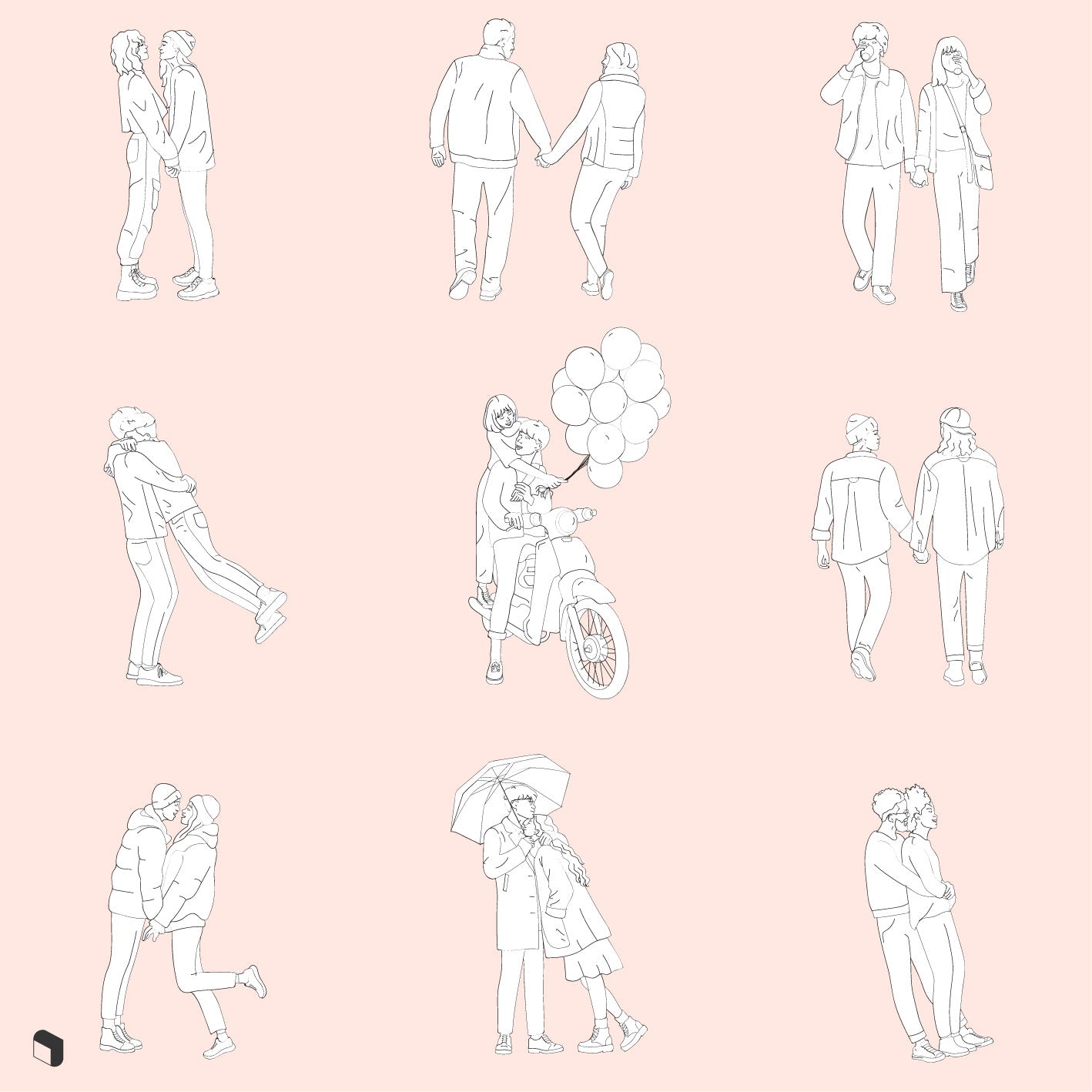 Valentine's Day Theme Yoga & Movement Cards: Partner and Group Poses!