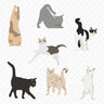 Flat Vector Cats Digital Artwork drawings | Toffu Co