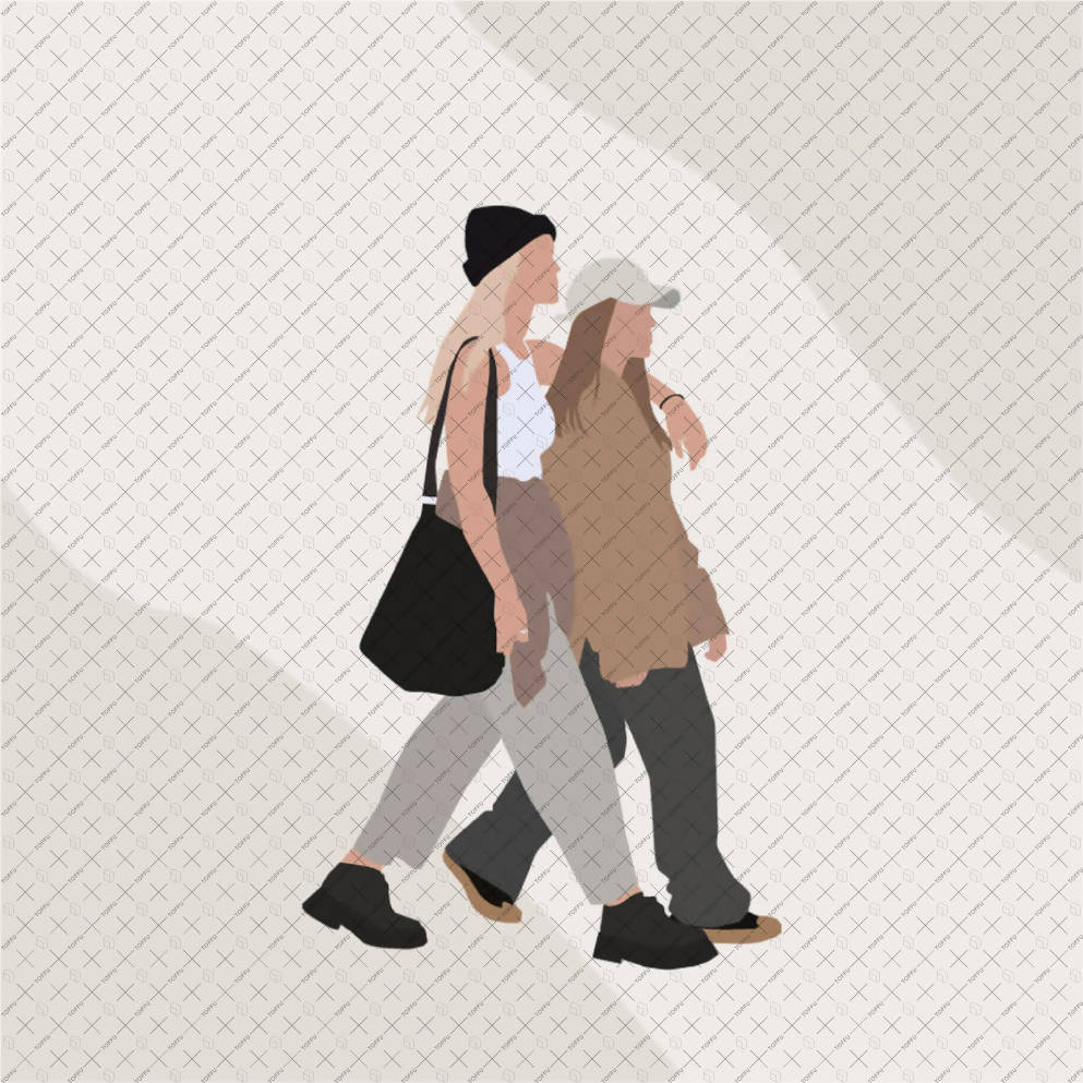 Flat Vector People Pack "Couples" PNG - Toffu Co