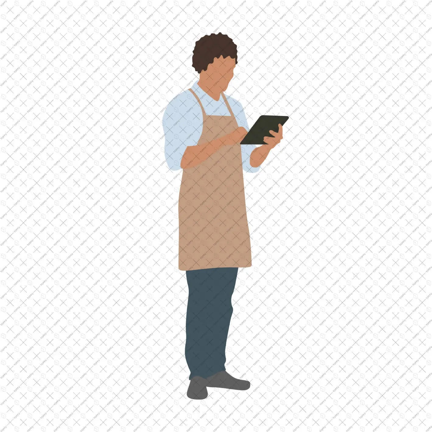 Flat Vector Restaurant People Digital Artwork drawings | Toffu Co