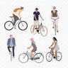 Flat Vector Cyclists Digital Artwork drawings | Toffu Co