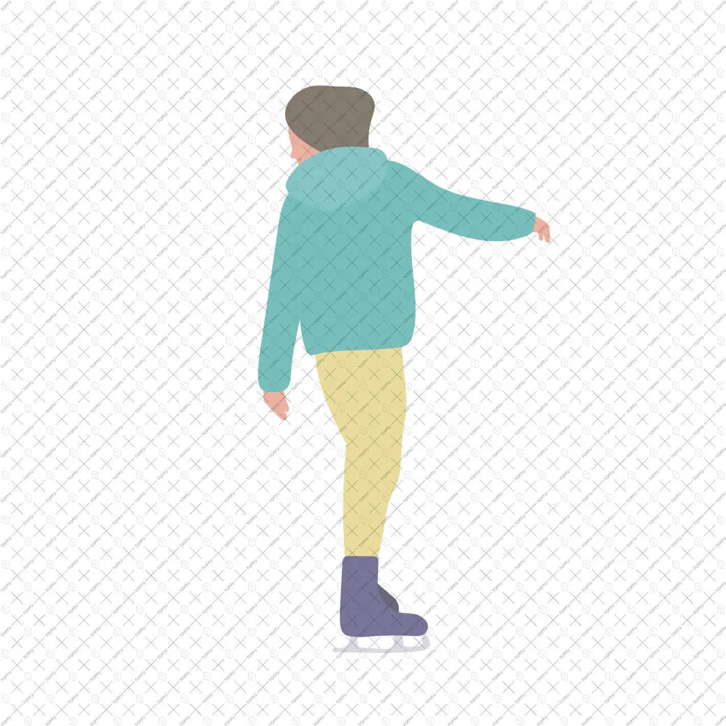 Flat Vector Winter People Digital Artwork drawings | Toffu Co