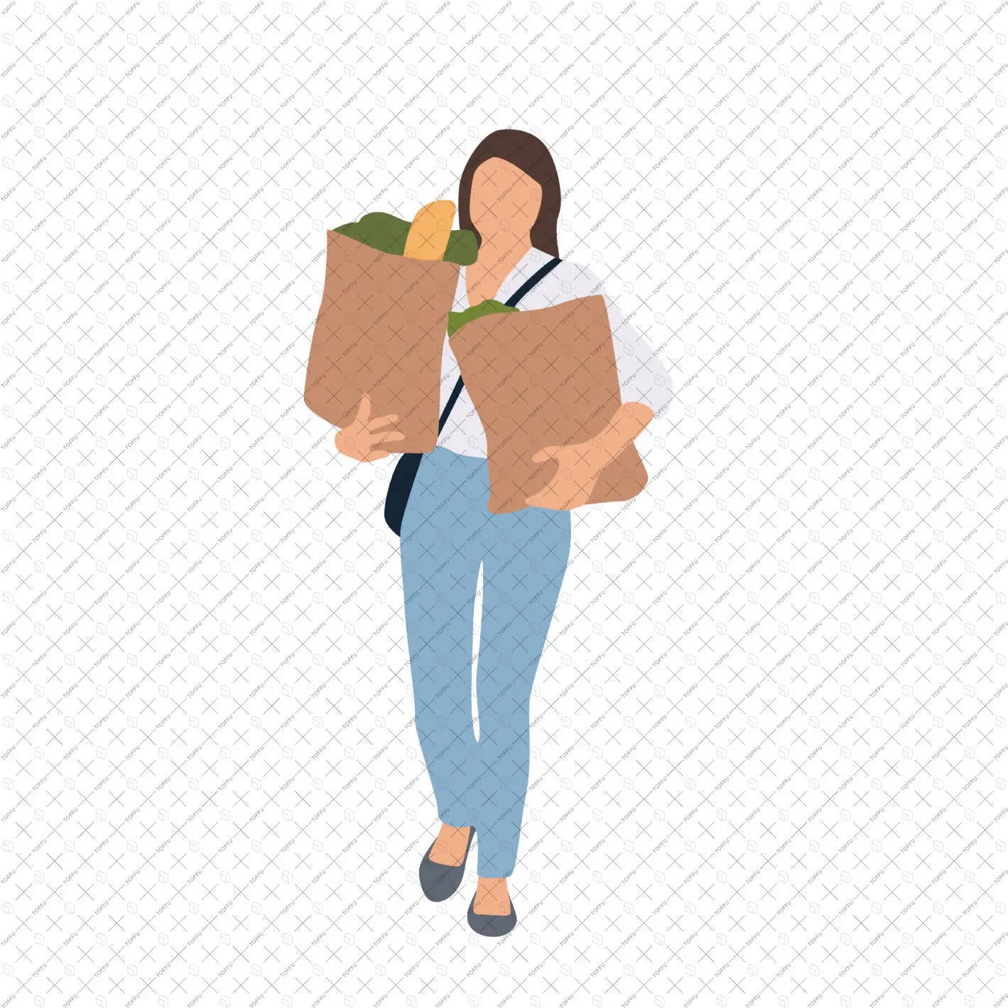 Flat Vector Market People Digital Artwork drawings | Toffu Co