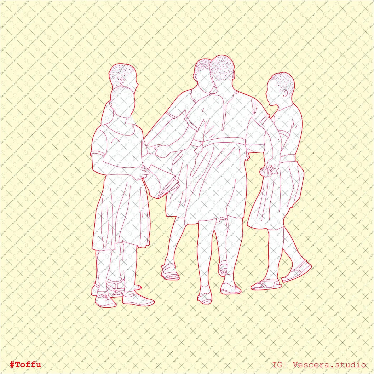 Cad African Students Digital Artwork drawings | Toffu Co