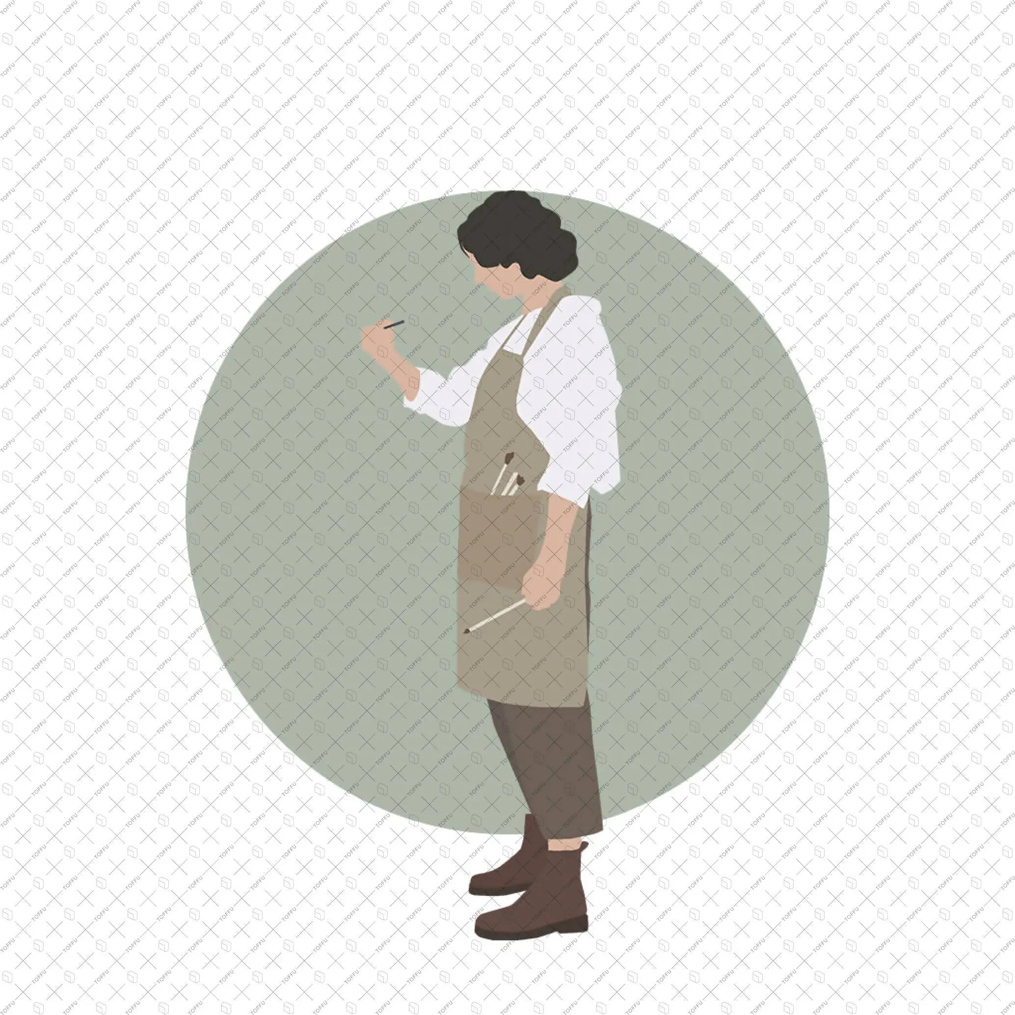 Flat Vector People - Art Pack Digital Artwork drawings | Toffu Co