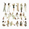 Flat Vector Girls at the Library Digital Artwork drawings | Toffu Co