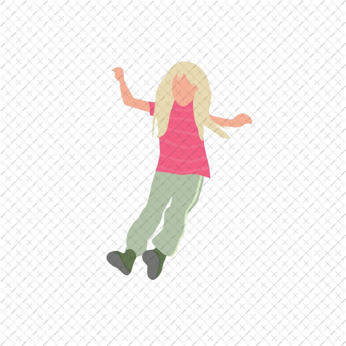 Flat Vector Kids Playing Digital Artwork drawings | Toffu Co