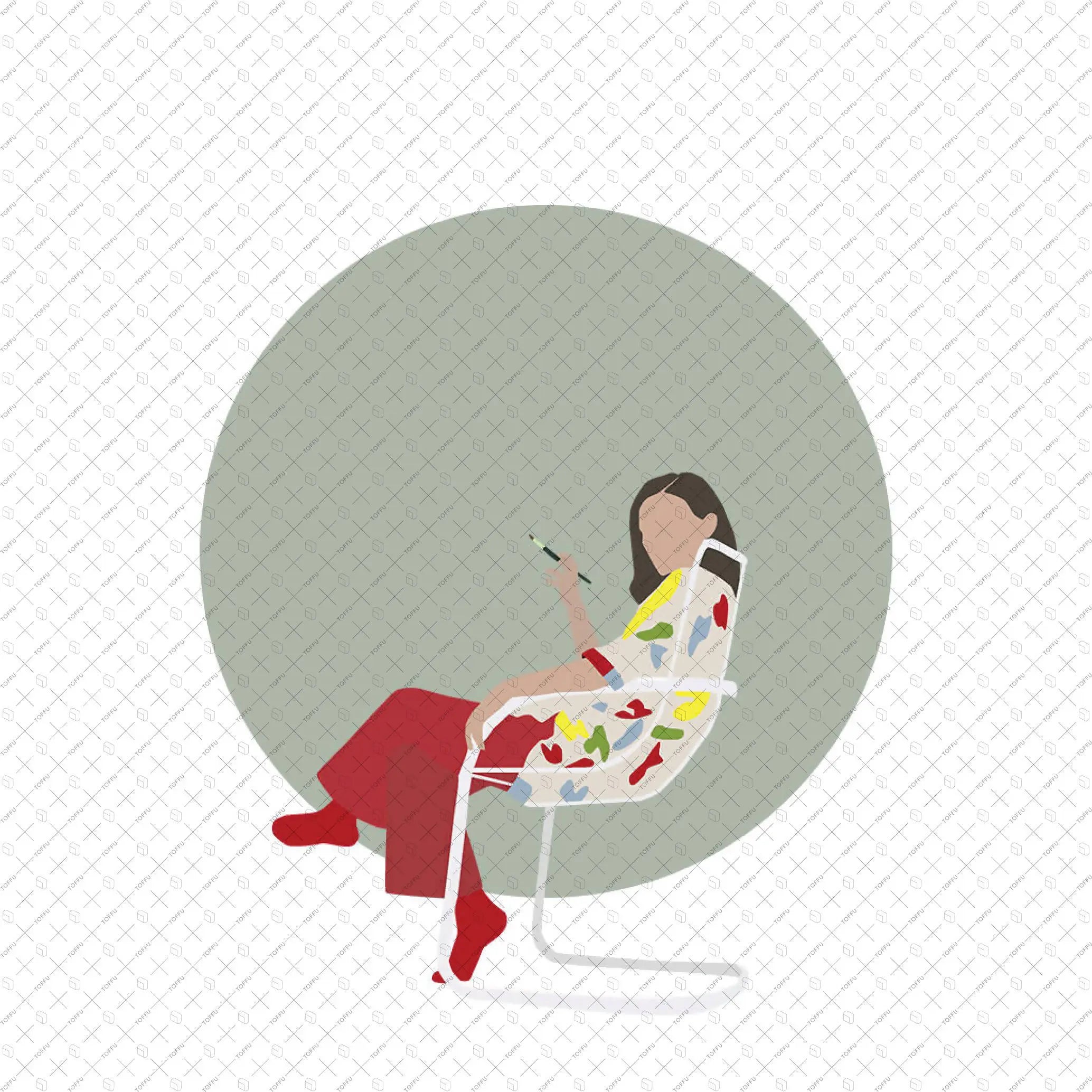 Flat Vector People - Art Pack Digital Artwork drawings | Toffu Co