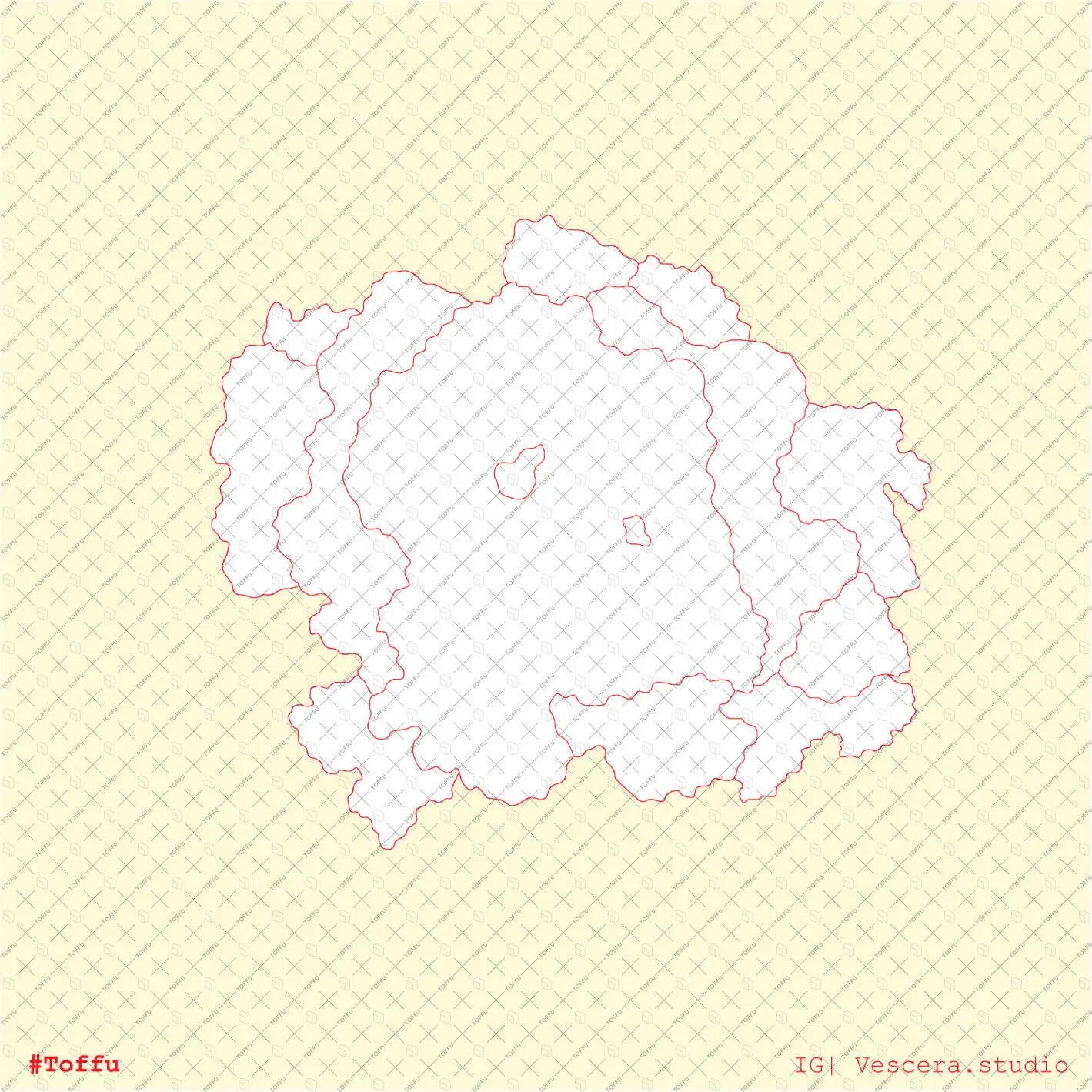 Cad African & Tropical Trees Top View Digital Artwork drawings | Toffu Co
