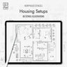 Morpholio Housing Setups Furniture Stencil Set PNG - Toffu Co