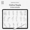 Morpholio Outline People Stencil Set PNG - Toffu Co