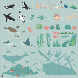 Flat Vector Underwater – Toffu Co