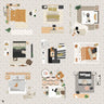 Flat Vector Bedroom Furniture Top View Digital Artwork drawings | Toffu Co