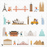 Flat Vector Web Design Landmarks Digital Artwork drawings | Toffu Co