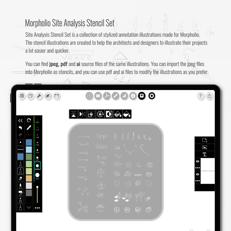 Morpholio Site Analysis Stencil Set – Toffu Co