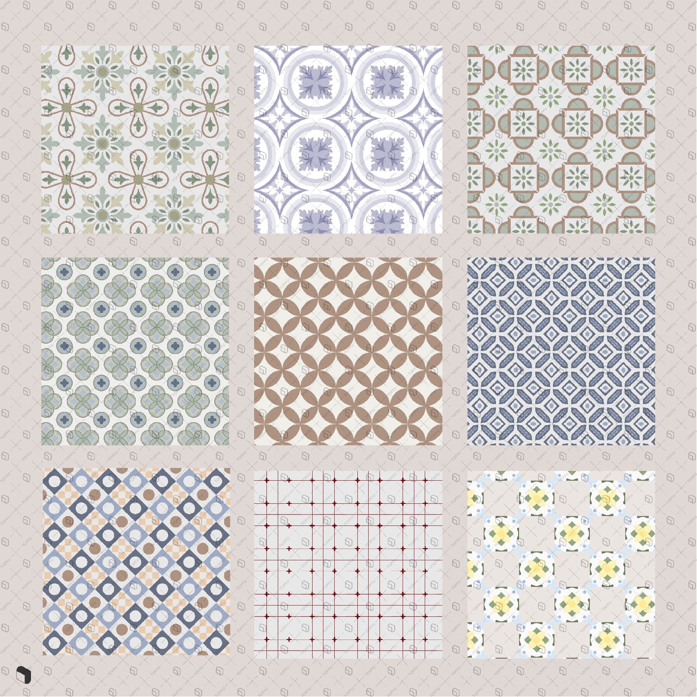 Swatch Seamless Tile Patterns 2 PNG - Toffu Co