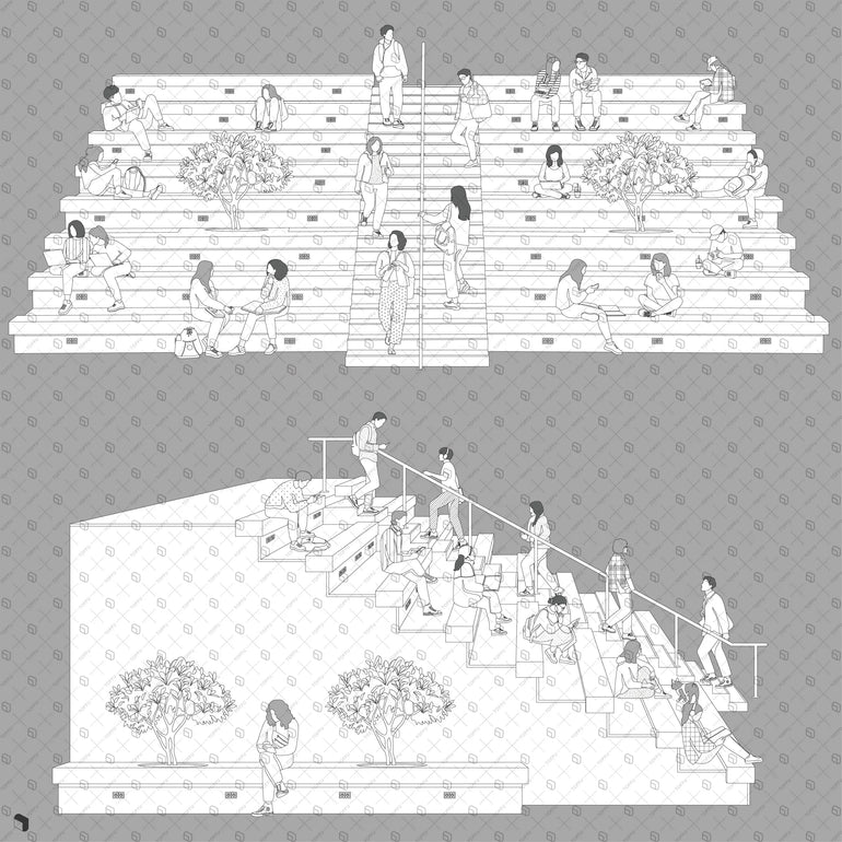Learning Stairs Design Flat Vector Learning Stairs – Toffu Co