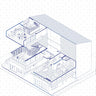 Axonometric Cad Apartment Block First Floor PNG - Toffu Co