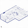 Axonometric Cad Office Furniture Digital Artwork drawings | Toffu Co