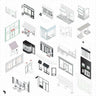Axonometric Street Showcases Digital Artwork drawings | Toffu Co