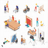 Axonometric Artist & Craft Digital Artwork drawings | Toffu Co