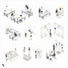Axonometric School of Architecture Digital Artwork drawings | Toffu Co