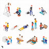 Axonometric Home Activities 2 PNG - Toffu Co