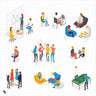 Axonometric Office 2 Digital Artwork drawings | Toffu Co