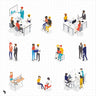 Axonometric Office 3 Digital Artwork drawings | Toffu Co