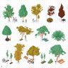 Axonometric Park People & Vegetation Digital Artwork drawings | Toffu Co