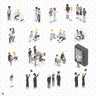 Axonometric University Digital Artwork drawings | Toffu Co