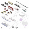 Axonometric Public Transport Digital Artwork drawings | Toffu Co