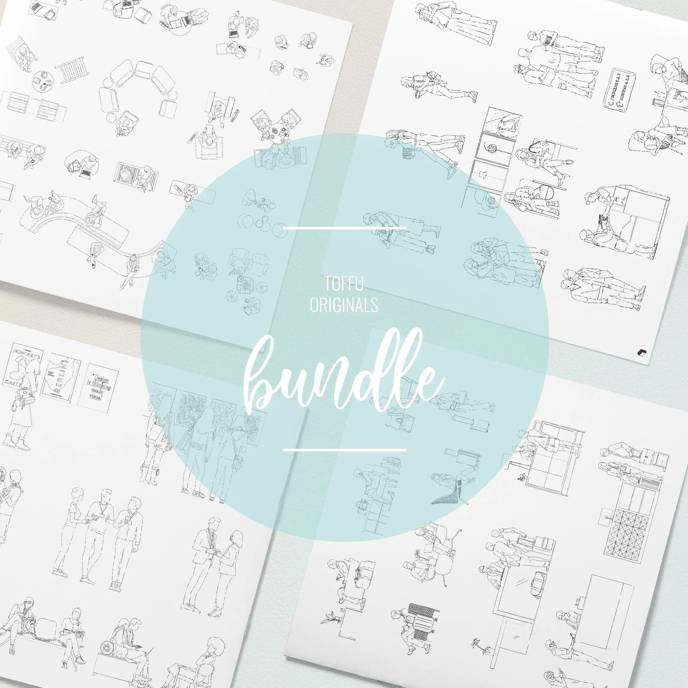 Cad Foyer Bundle Digital Artwork drawings | Toffu Co