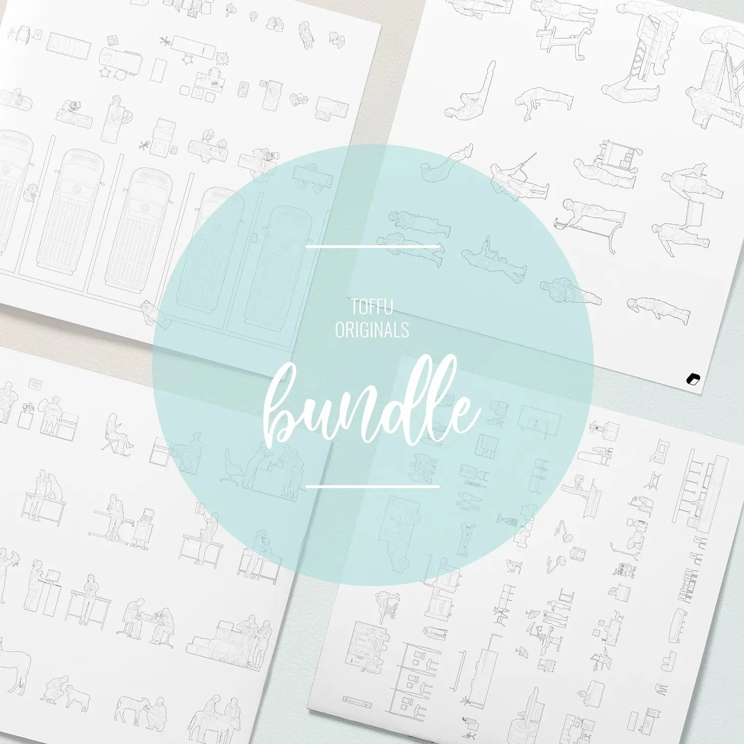Cad Medical Bundle Digital Artwork drawings | Toffu Co