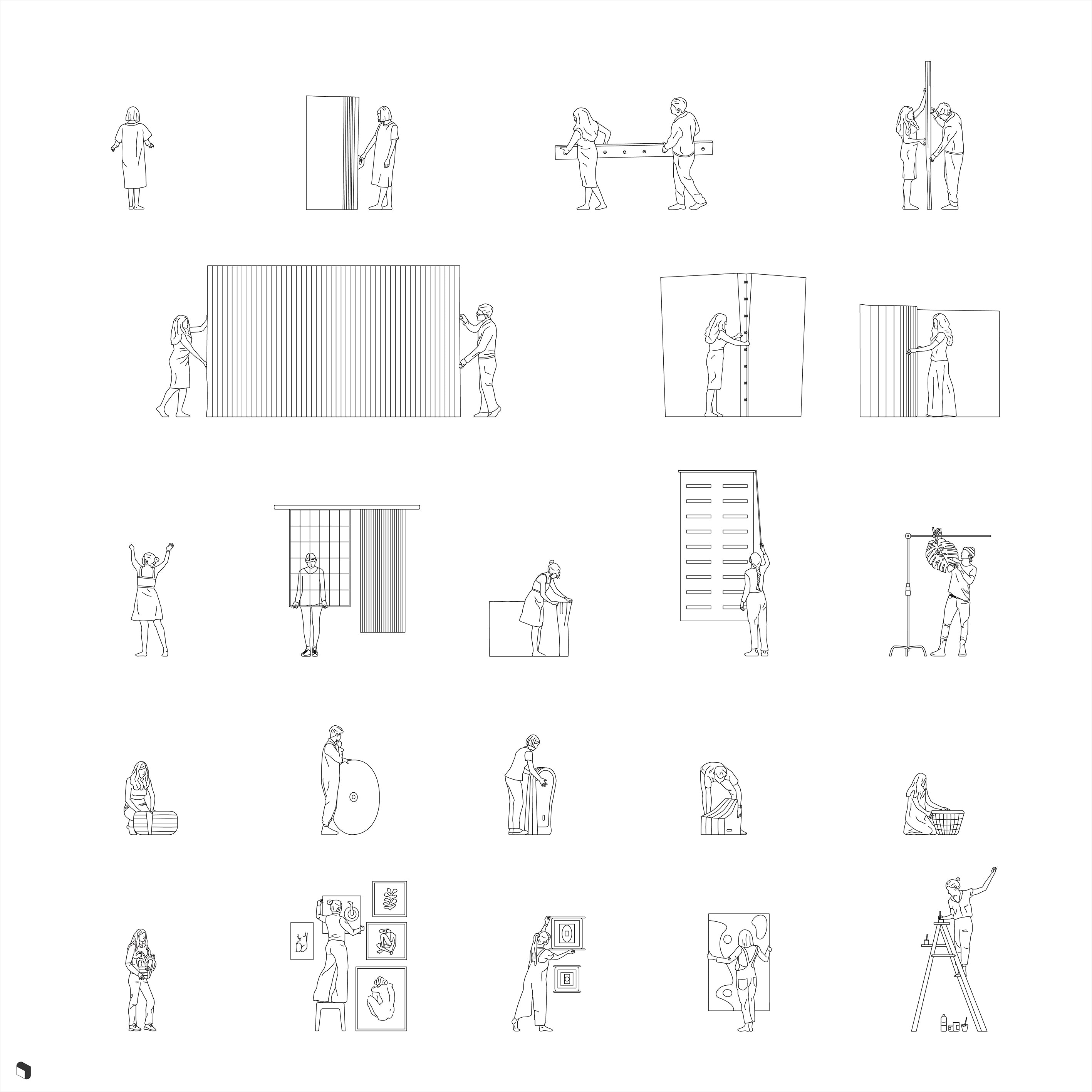 Cad Exhibition Furniture 4 DWG | Toffu Co