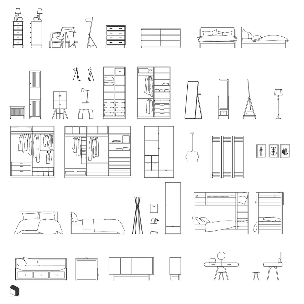 Cad Interior Furniture 2 – Toffu Co