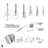 Cad Musical Instruments Top View PNG - Toffu Co
