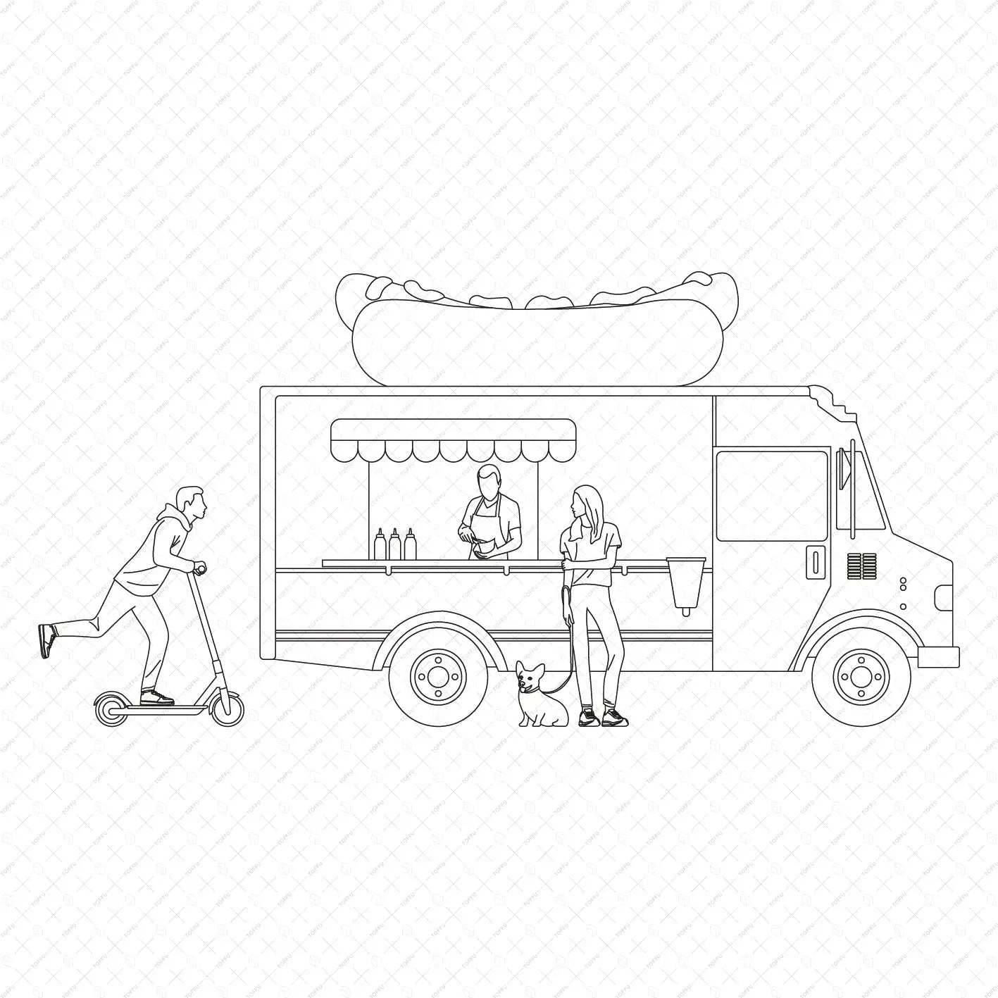 Cad Kiosk Digital Artwork drawings | Toffu Co