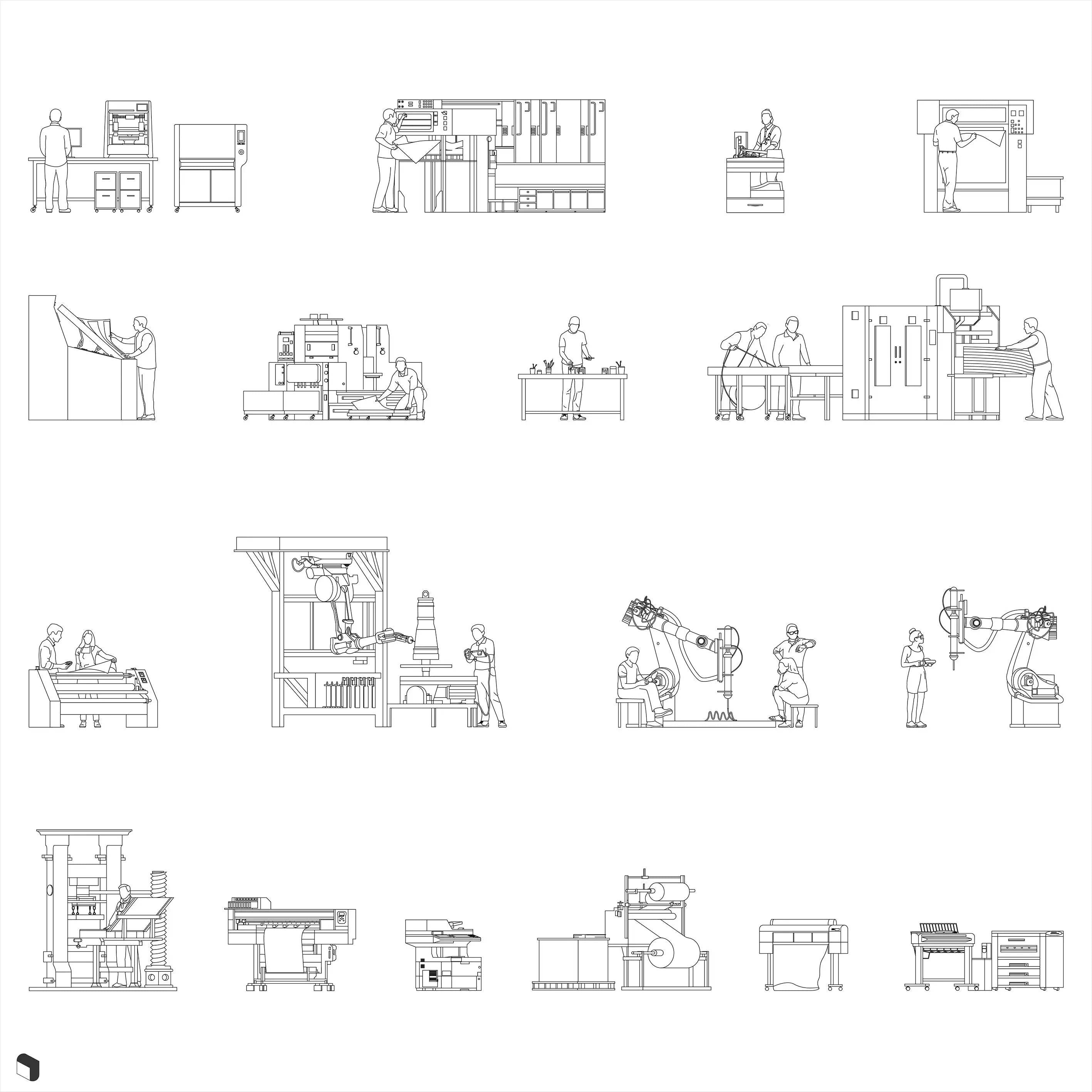 Cad Printing House Digital Artwork drawings | Toffu Co