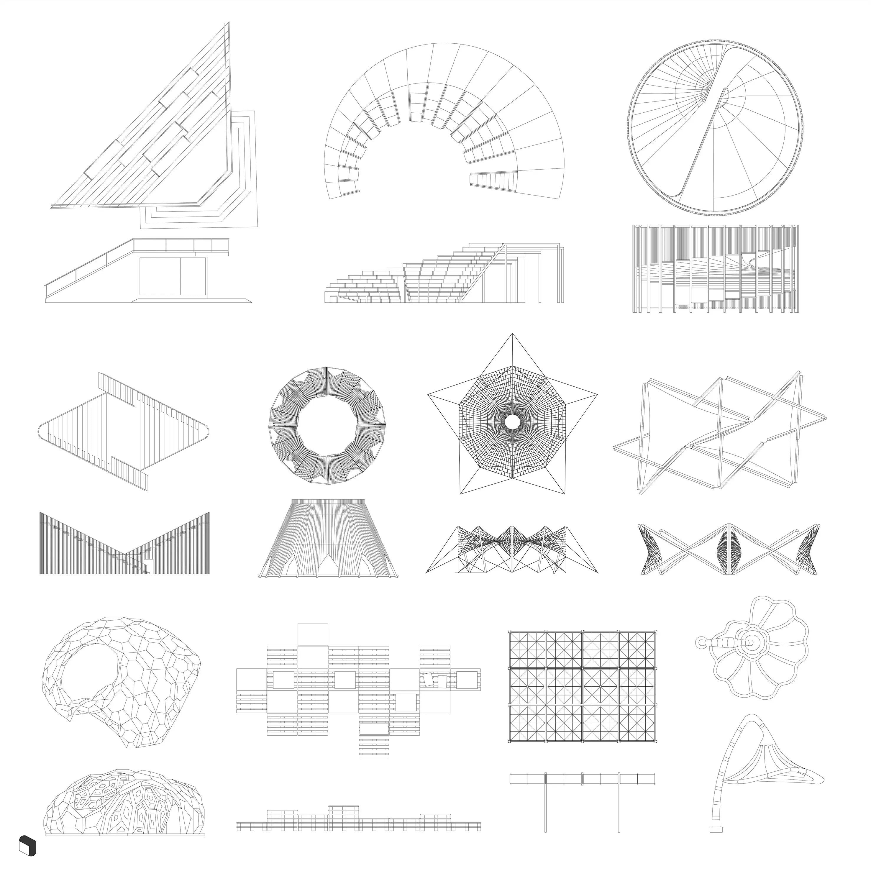 Cad Urban Objects Elevation & Top View Uncategorized drawings | Toffu Co
