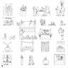 Cad Birthday Party People Digital Artwork drawings | Toffu Co