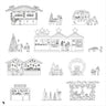 Cad Christmas Shopping Digital Artwork drawings | Toffu Co