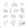 Cad Disabled People Top View Digital Artwork drawings | Toffu Co