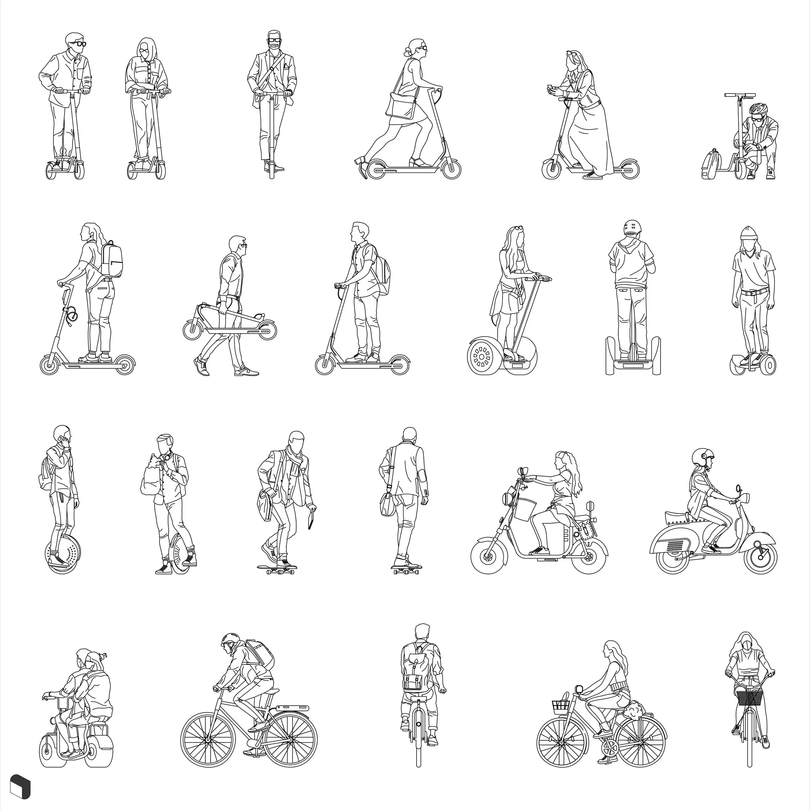 Cad Eco-friendly Transportation Digital Artwork drawings | Toffu Co
