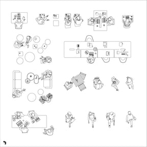 Cad Office People Top View – Toffu Co